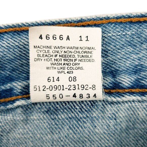 Vtg Levi's 550 USA Relaxed Fit Tapered Leg Light Wash Men 42x32 (40x32) Jeans - Picture 3 of 11